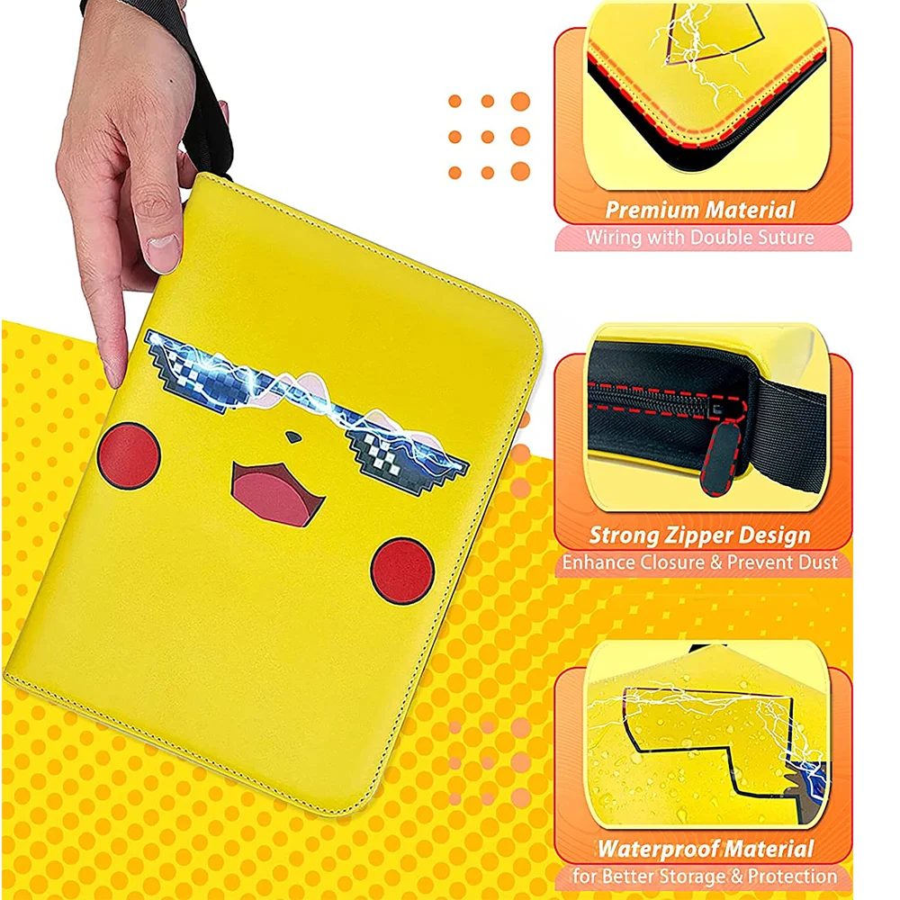 yellow pokemon card binder Pikachu Card Binder main image 1