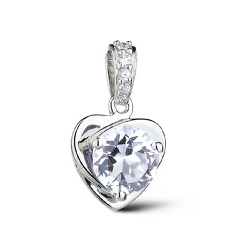 Heart Necklace Luxurious Pendant Necklace, 3 Layer Platinum Plated Free Shipping
