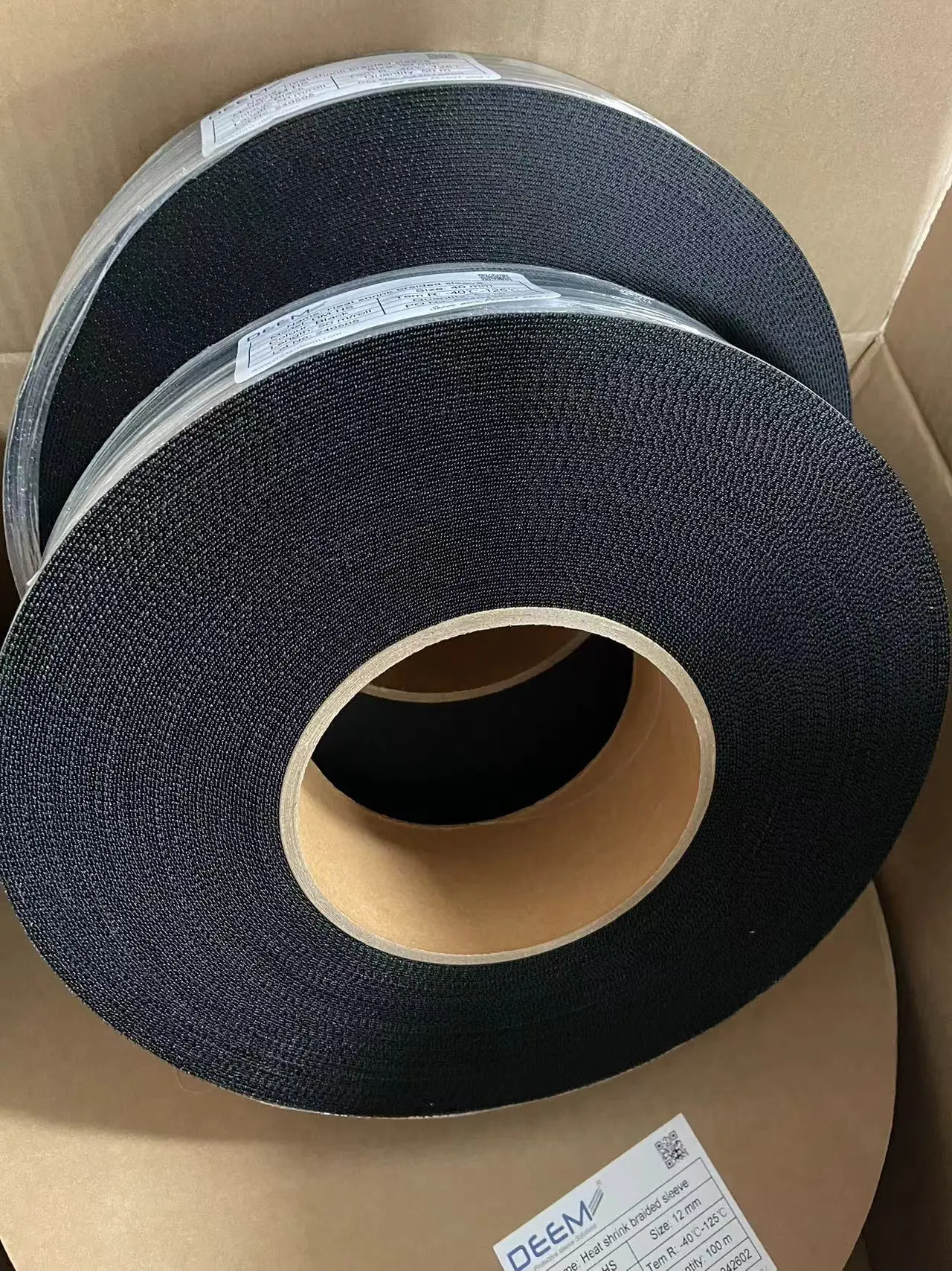 DEEM Heat Shrink Braided Sleeve for Hose Protection Heat Shrink Fabric Sleeve Cable Sleeve Braided