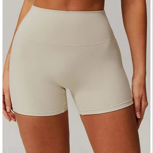 Women's High Elasticity Spandex Yoga Shorts Sexy Seamless Sports Pants Print Solid Pattern Elastic Waist Perspiration Resistance