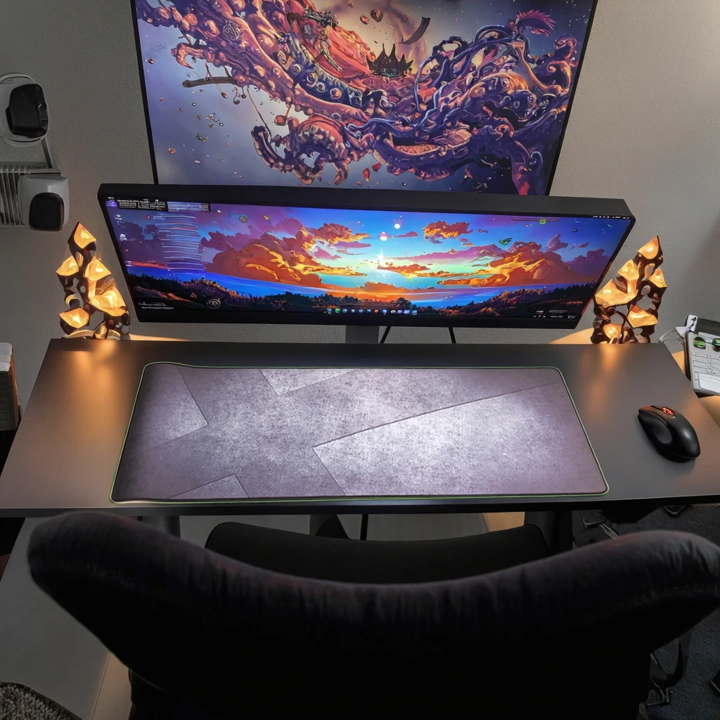 High Performance Overlocking Heated for Computer Use in Household Settings Custom Printed Large Square Gaming Mouse Pad