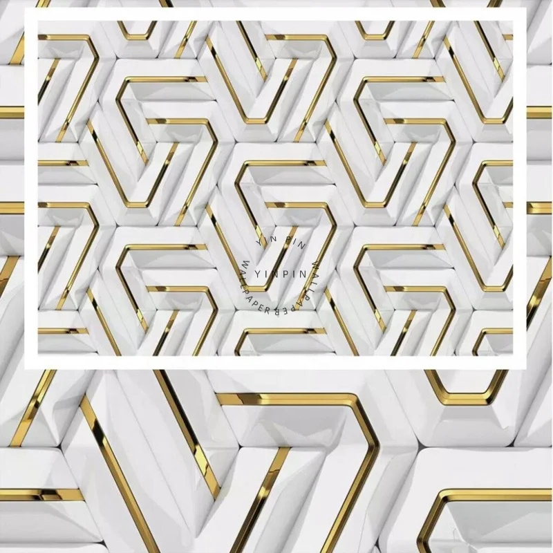 3D Solid Geometry Pattern Background Wallpaper Wall Mural Home Decor