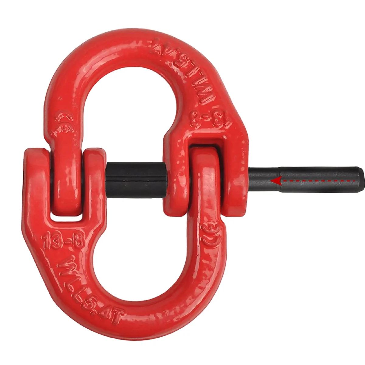 Red Coated Alloy Steel Connecting Link New Drop Forged Grade 80 Coupling Hammer Mechanical