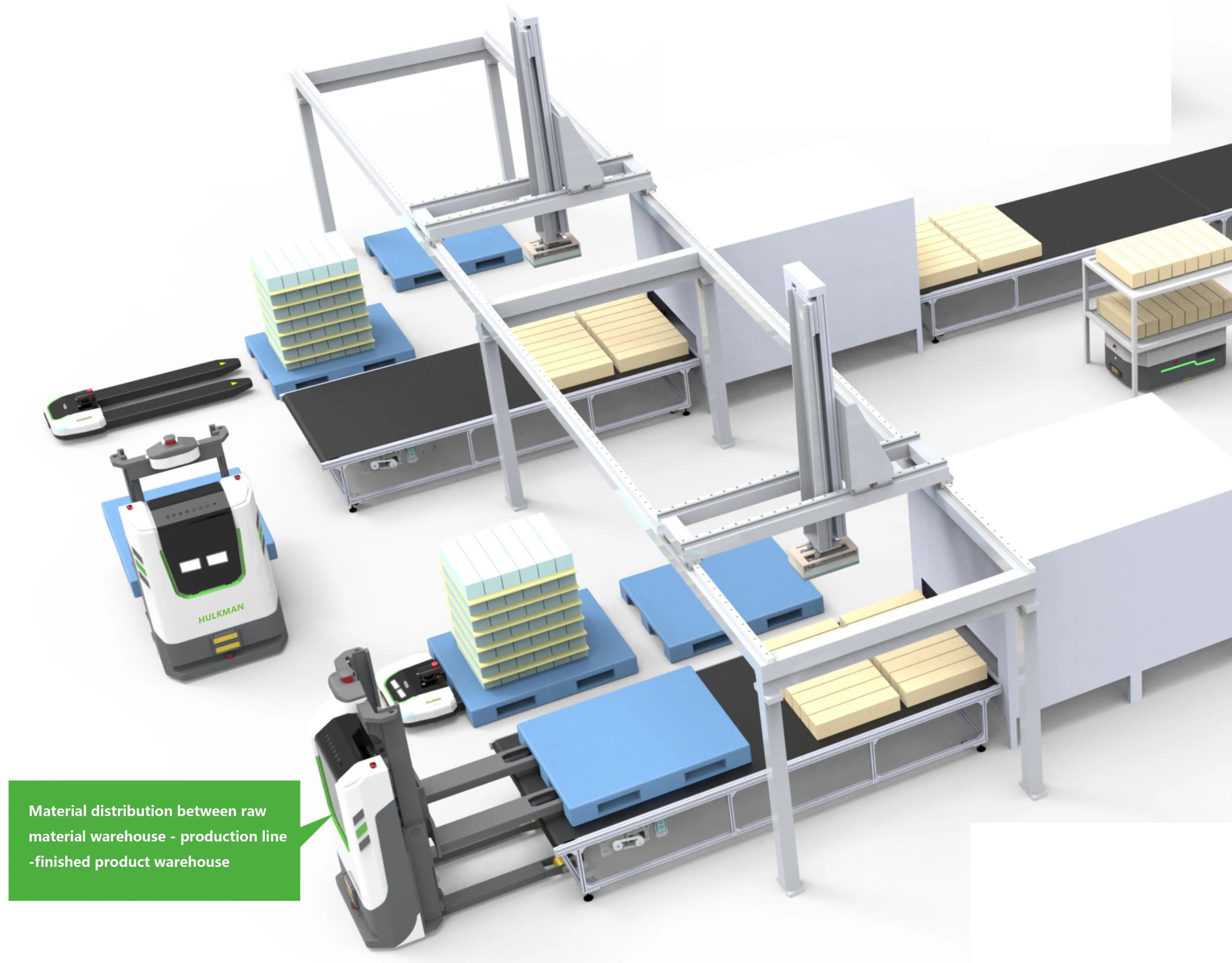 Agv Warehouse Robot Automatic Pallet Stacker 1.4tone Electric Stacker ...