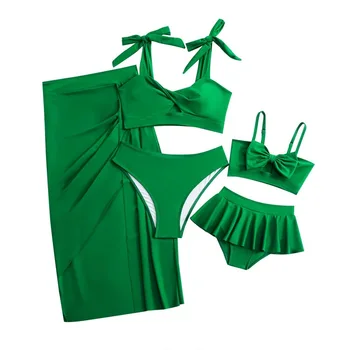 SLHKPNS Girls Swimsuit Two Piece Swimwear Hand Draw