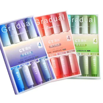 4-Pack Eye-Protection Fluorescent Markers - Graffiti, Handwriting, Drawing & Coloring Pens