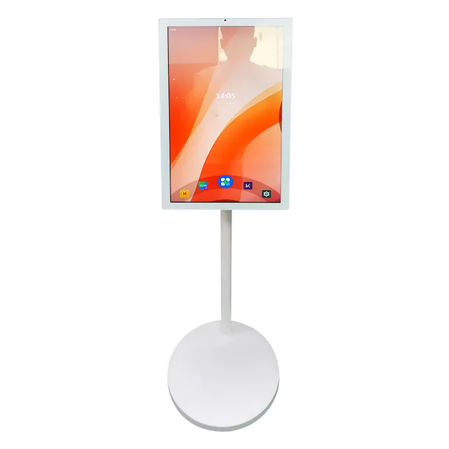 Home Entertainment Wireless Android 12 Rechargeable Battery - Power Rotating Touchscreen Mobile Portable TV with 500 Watt Camera