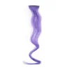 Pelo rizado gris violeta