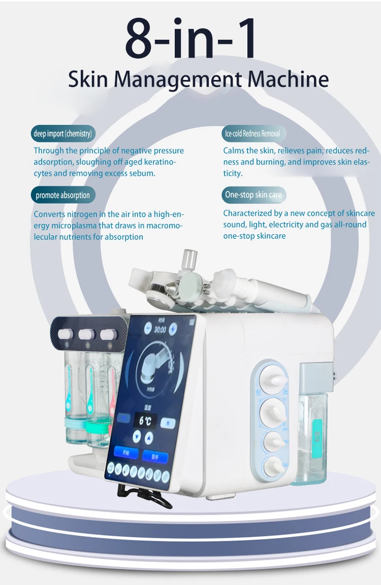 Desktop Hydro Dermabrasion Facial Machine Bubble Skin Analysis Microdermabrasion Machine Skin Facial Clean Bubble Machine