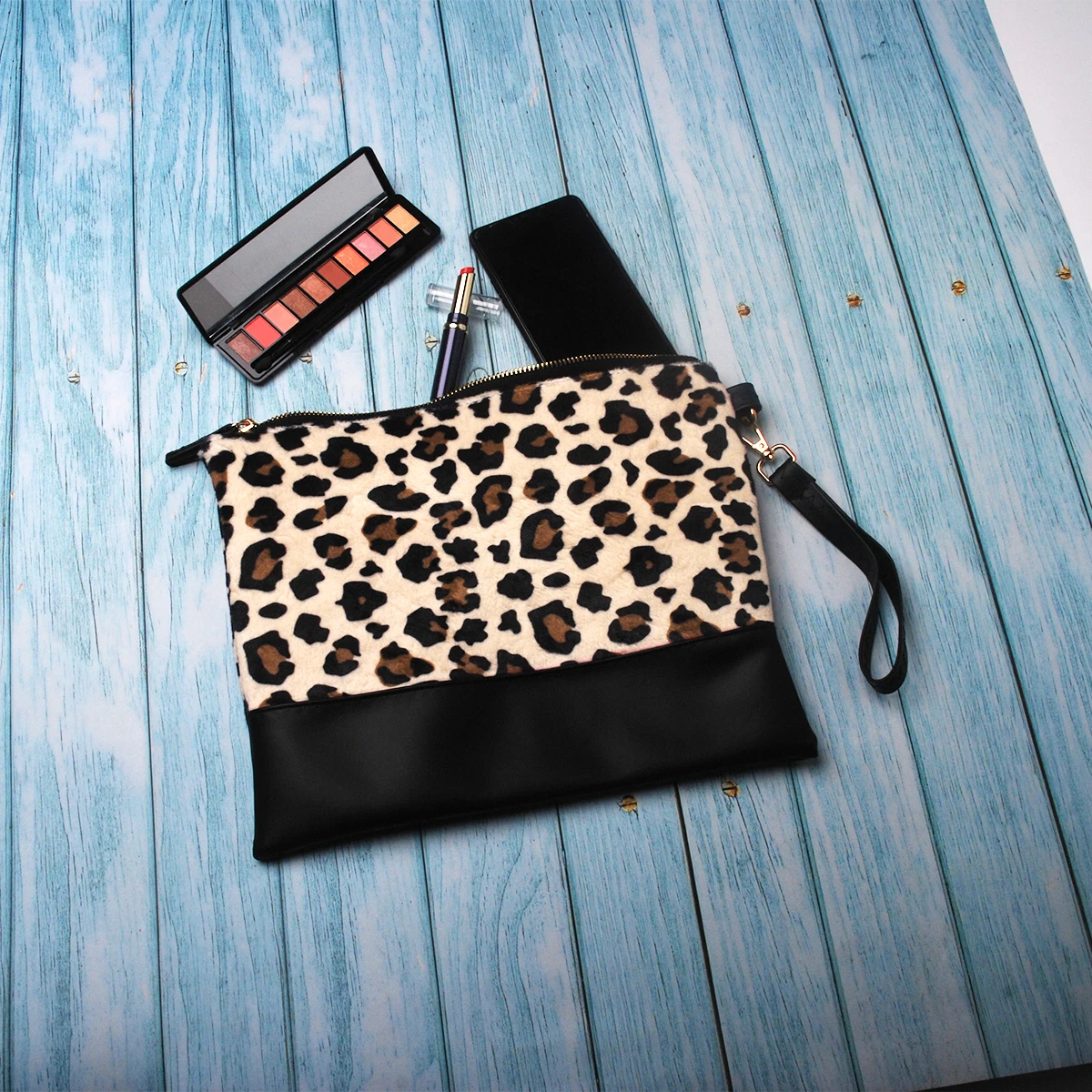RTS Free Shipping Women Oversized Wristlet Clutch Bag Large