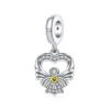 silver.Otc1020 - Ciondolo angioletto "Hollow Love"