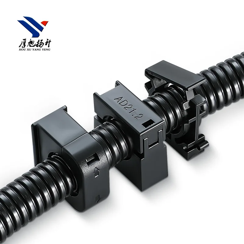 Nylon Pipe Clamp Mounting Square Brackets for Plastic Conduit