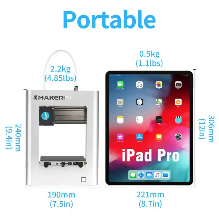 Makerpi M1 Possess Safe Voltage Home 3D Drucker Hersteller Geld Verdienen Empfehlung Professional FDM 3D Printer for Sale