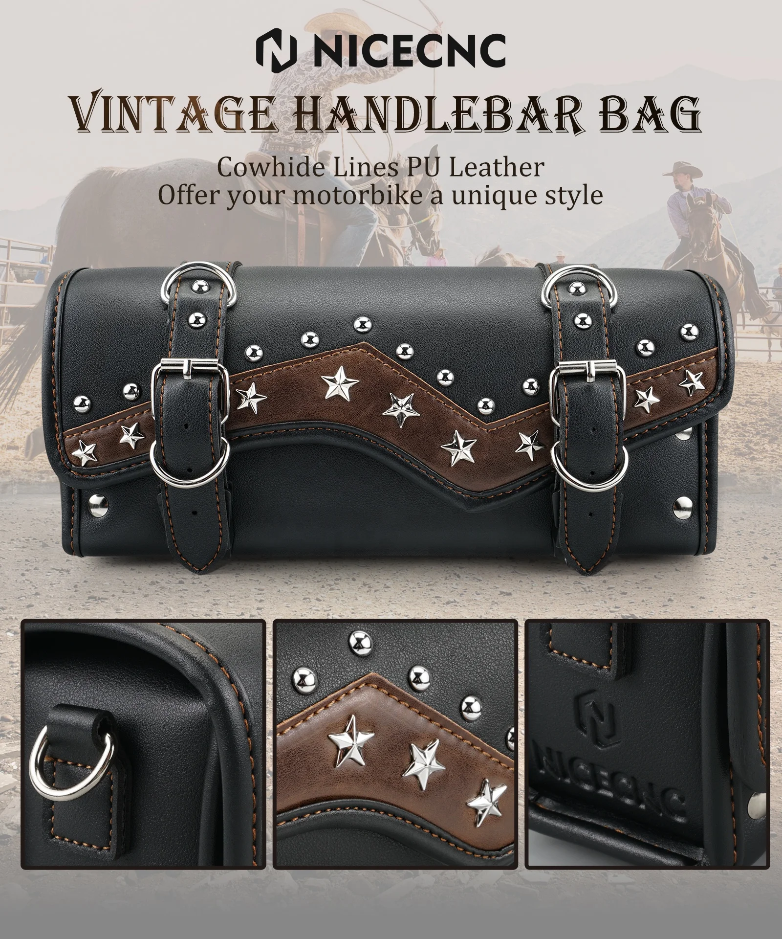 BORSA DA MANUBRIO per moto custom porta smartphone LB2 CB22017 EUR 78