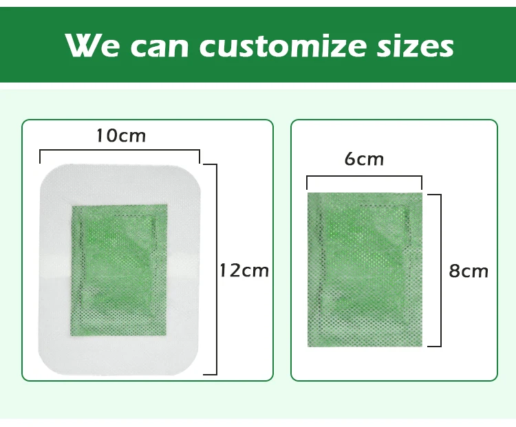 Oem Service Green Tea Detox Foot Pads Patch Ce Approved Bamboo Foot