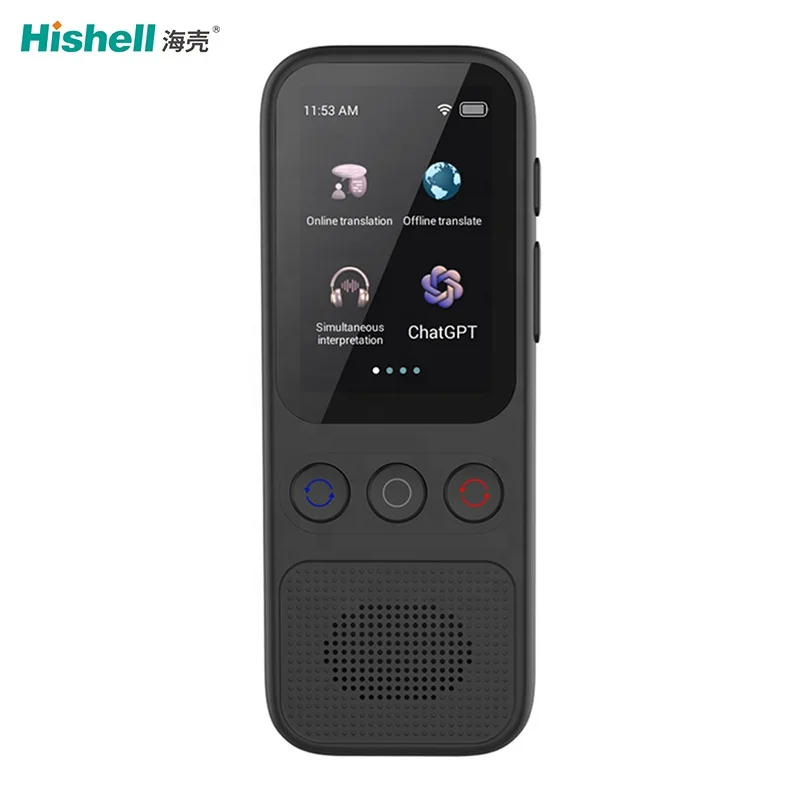 Smart Voice Translator Chat GPT Languages Translation Offline Instant Pocket Translate Machine for Travel Business