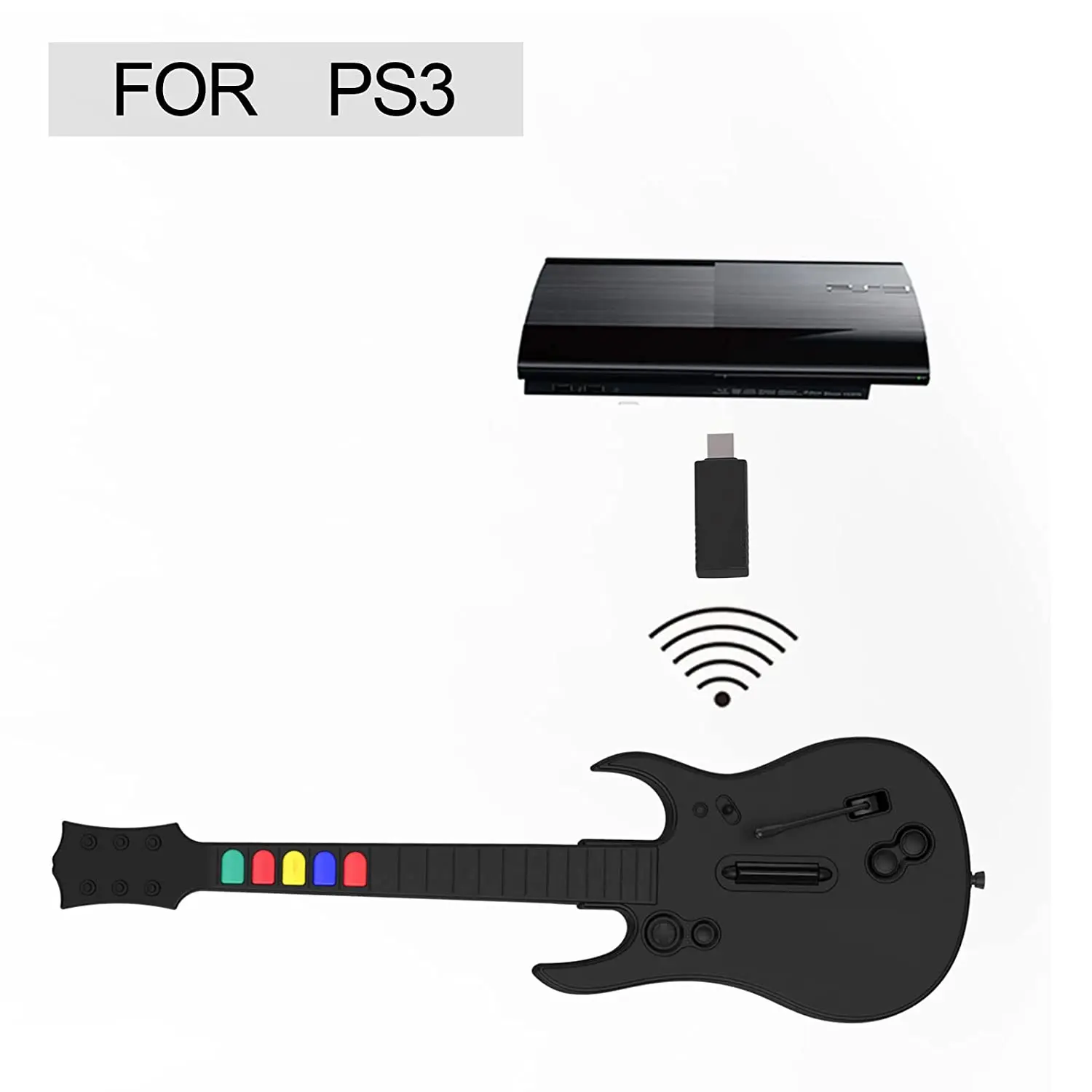 2022 Factory Price New Product Guitar Hero Controller Pc,Wireless Play