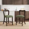 Dark Brown + Green + Wood+Fabric + Rubberwood