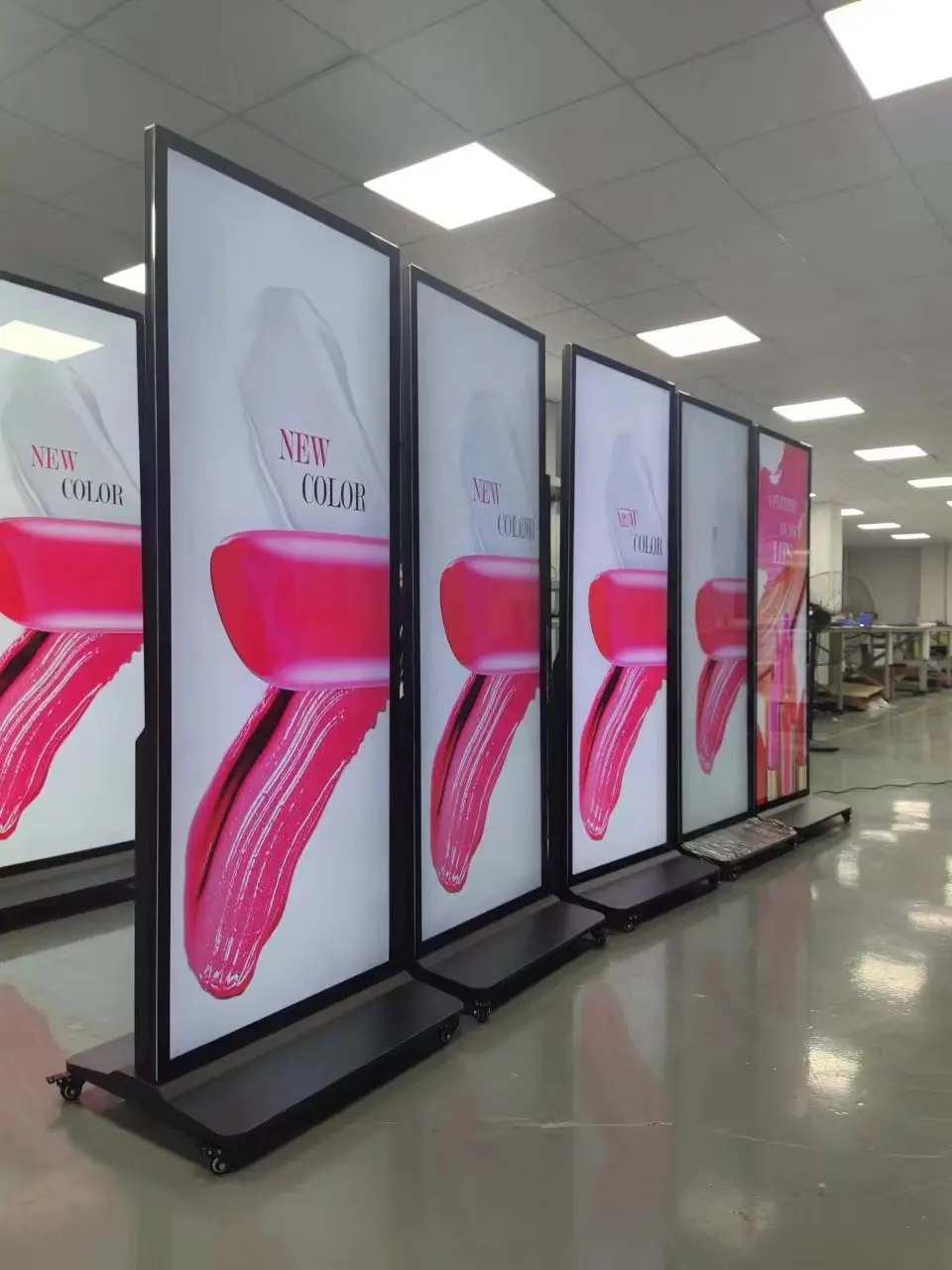 Led Screen Alibaba ZDHQ 55/50/43 Inch Ultra Thin Multi Media Digital Signage Led Poster ...