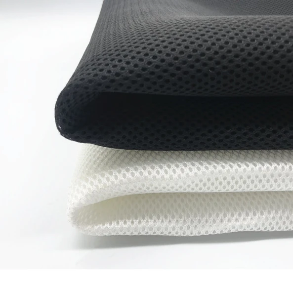 Stretch Recycled 3D Knitted Spacer Air Bird Eye 100% Polyester Mesh Fabric for Office Chair Car Seat Shoes Matress