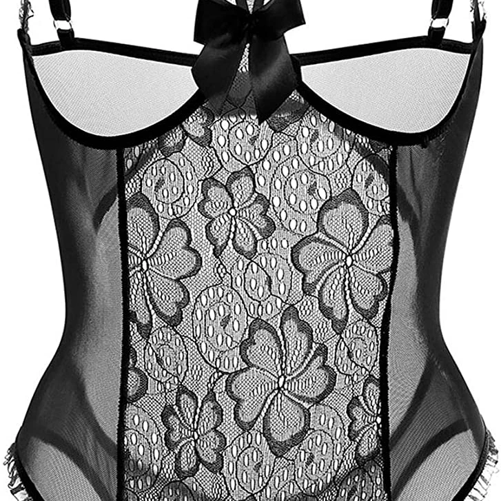 Lingerie for Women One-Piece Teddy Lingerie Sexy Bodysuit Lace