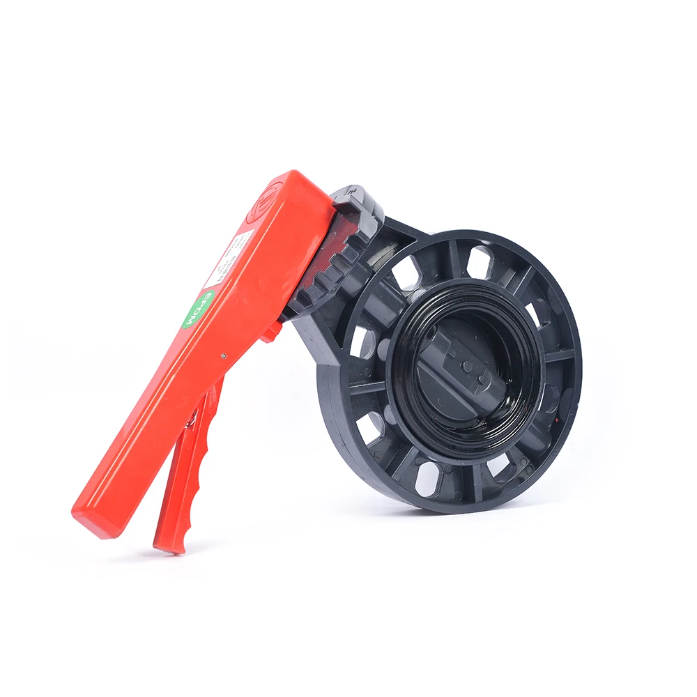 Custom Control Flow Water Industrial Pipeline UPVC control valves Manual Valve Plastic Butterfly Valve