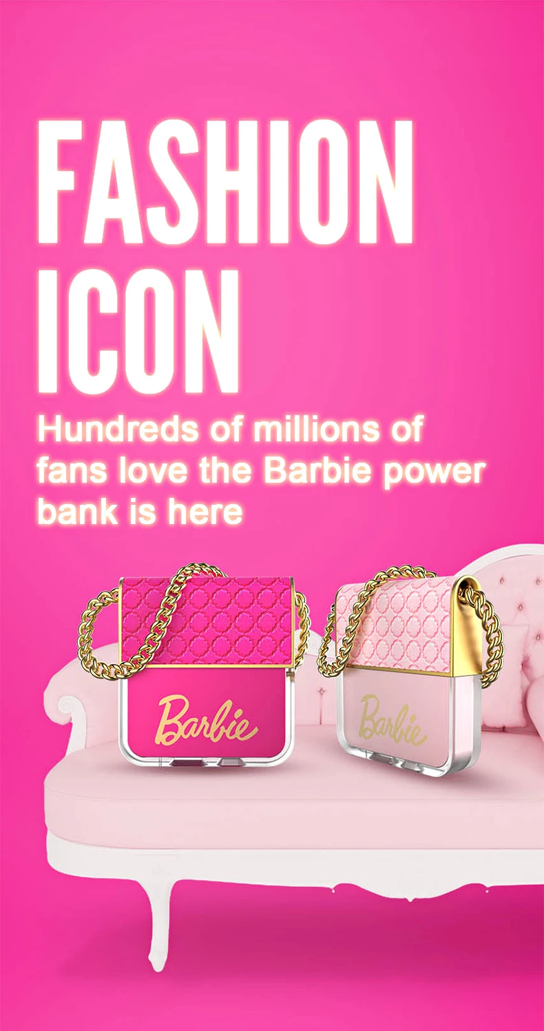 Source Amazon hot sale Girls love gifts cute Barbie bags power 