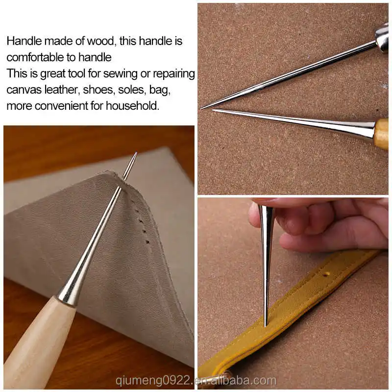 wooden handle awls diy leather tent