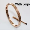 Rose Gold With 4 Stone With Logo