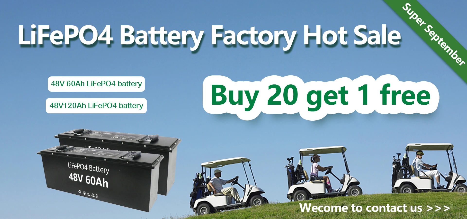 48v 100ah Golf Cart Battery 48 Volt Lifepo4 Battery Pack Marine
