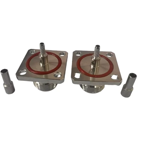 Waterproof N-KF1.5 Coaxial Connector Flange N Female Connector for RG316 RG174 Cables