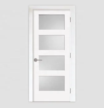 Frosted glass bathroom doors shaker style home glass and white interior door for sale