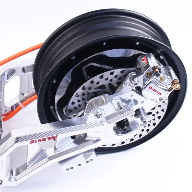A Set Of Flat Fork Motor Assembly Electric Motorcycle Swing Arm Rear