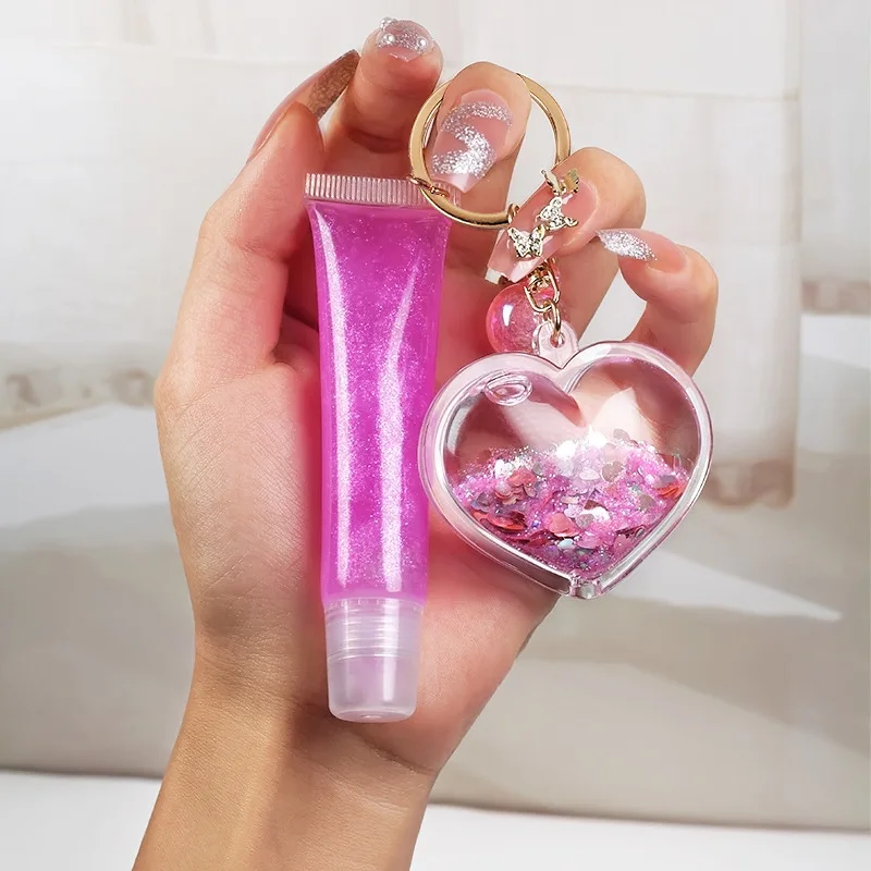 2022 New arrive Best sale Private Label Clear Kids No Logo Lipgloss Non  Sticky Vegan Butterfly Mermaid Keychain Lip Gloss - AliExpress