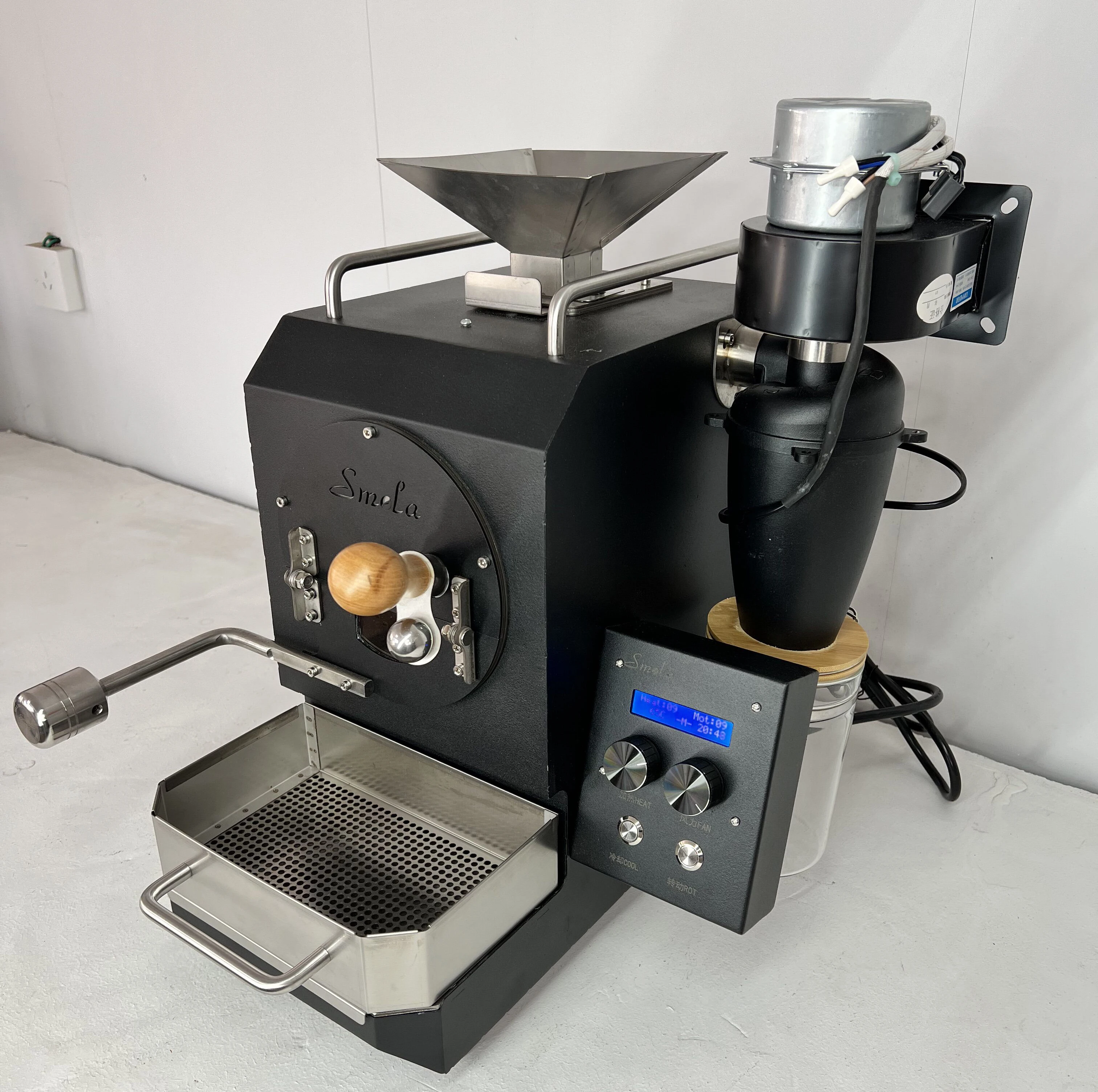 300g Small Drum Electric Heating Coffee Bean Roaster Baking Machine  Commercial Coffee Bean Roaster Roasting Machine