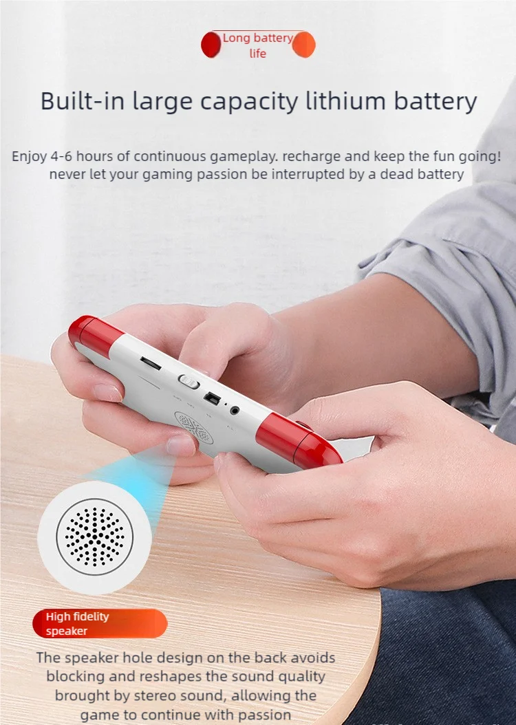 3.5 Inch HD Portable Mini Game Console Model A12 with 666 Retro Games Dual 3D Joysticks for 1-2 Players TV Connect Function