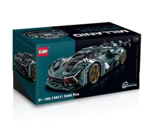 GULY 10611 1:8 Terzo Millennio Sports Car Building Block Set