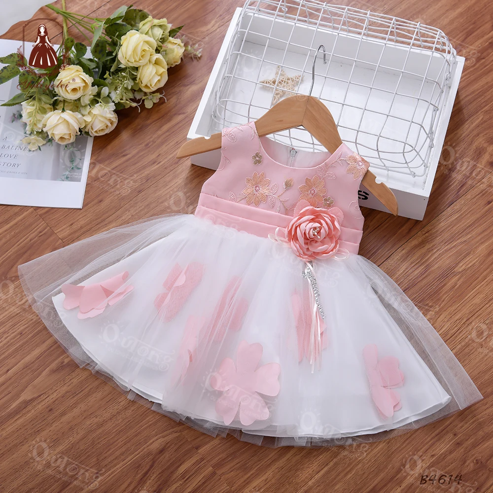 Abito da bambina in tulle con fiocco in tulle, elegante principessa, battesimo, matrimonio, tutu, abiti per