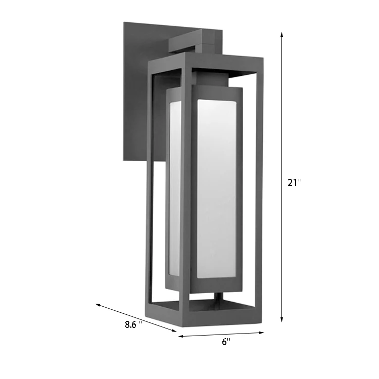 Lampe Exterieur Garden Outdoor Porch Patio Wall Mounted Rectangular