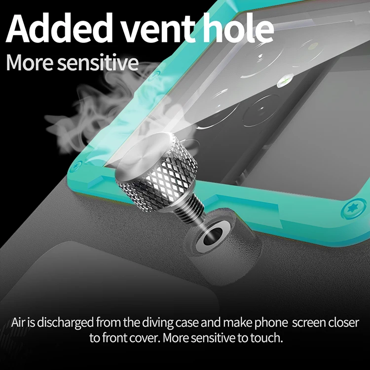 Hot Sale Shellbox 2nd Gen 15 Meters Waterproof Universal Diving case Underwater Phone case for Snorkeling with Lanyard