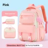 Pink-3-piece set-backpack meal bag pencil case