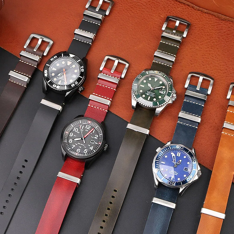 Best Budget Leather 22 mm Replacement Watch Band 1512783_K0020445 main image 1
