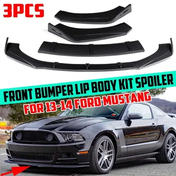 Mustang Front Lip Car Front Bumper Splitter Lip Diffuser Spoiler Protector Body Kit For Ford Mustang 2013-2014 Car Accessories
