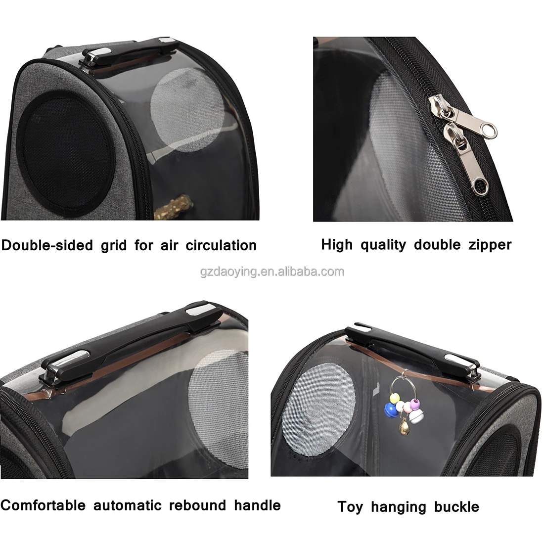 Transparent Breathable Capsule Luggage Carrier Bag Travel Pet Carrier