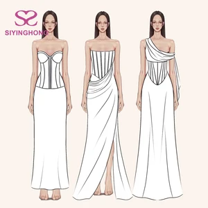 Custom Oem Odm Supplier Online Wholesalers Clothing Rhinestone Corset Diamond Ball Gowm Elegant Prom Evening Dresses for Women