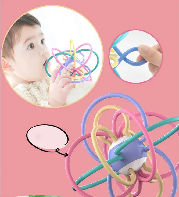 2021 оптовая цена, высококачественный мягкий детский Прорезыватель для зубов для фитнеса, силиконовый жевательный шар