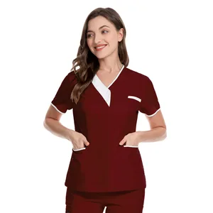 Unisex Medical Scrubs Tops Pants Nursing Uniform Doctor Costume Women Scrubs Sets Beauty Salon Work Clothes Dental Hospital Sets