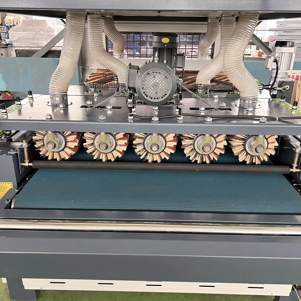 Woodworking Brush Sanding Machine Automatic Combination Door Cabinet Wood Disc Brush Polish Sanding Sander Machine