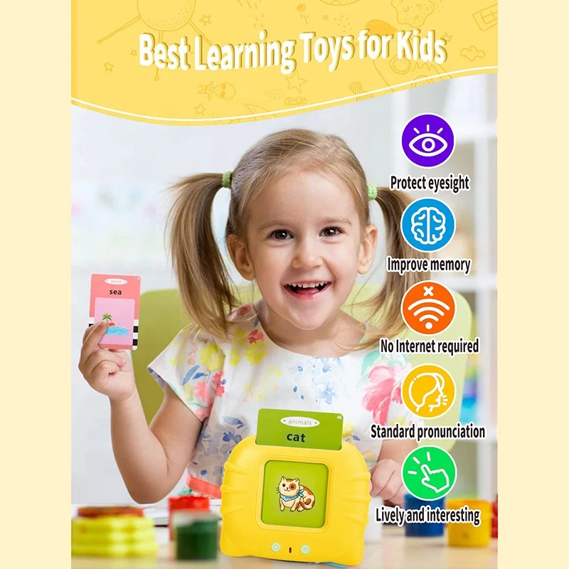 Kids Preschool English Learning Speech Therapy Machine Toy Best for Learning