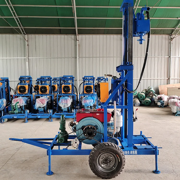 Factory Price Rotary Hydraulic Diesel Engine Portable Water Well ...